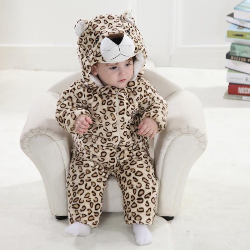 Pijama Mundo Encantado© Coleção Jardim Secreto - Leopardo Branco