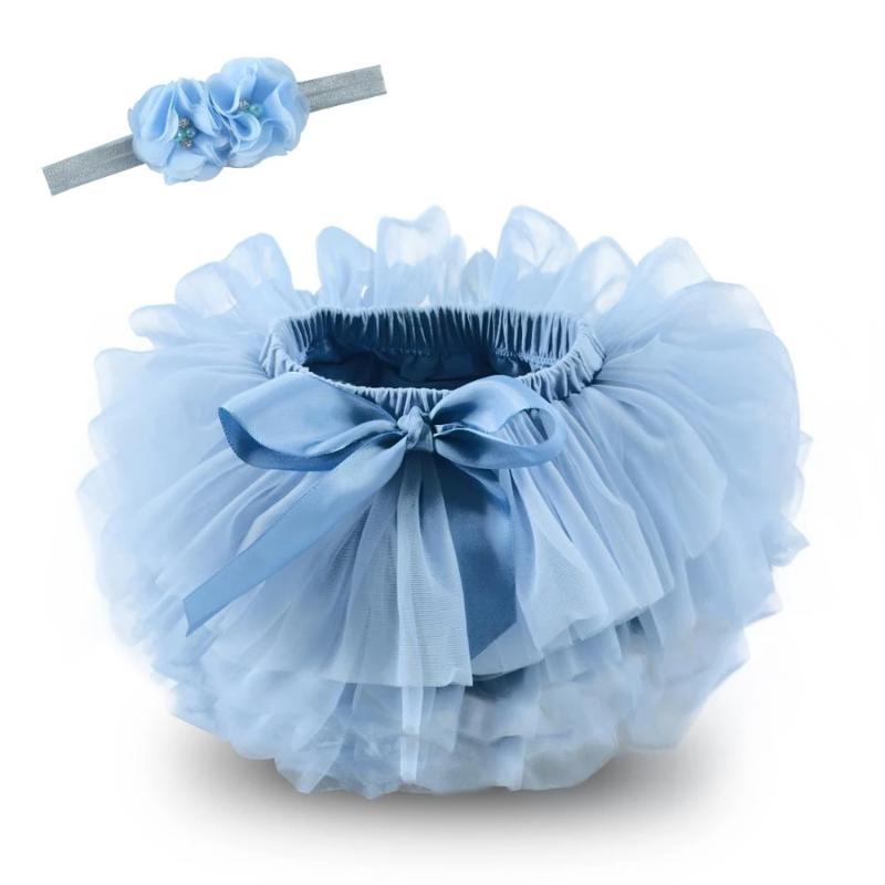 Saia Tule Mundo Encantado© Coleção Mini Princesa - Azul Escuro