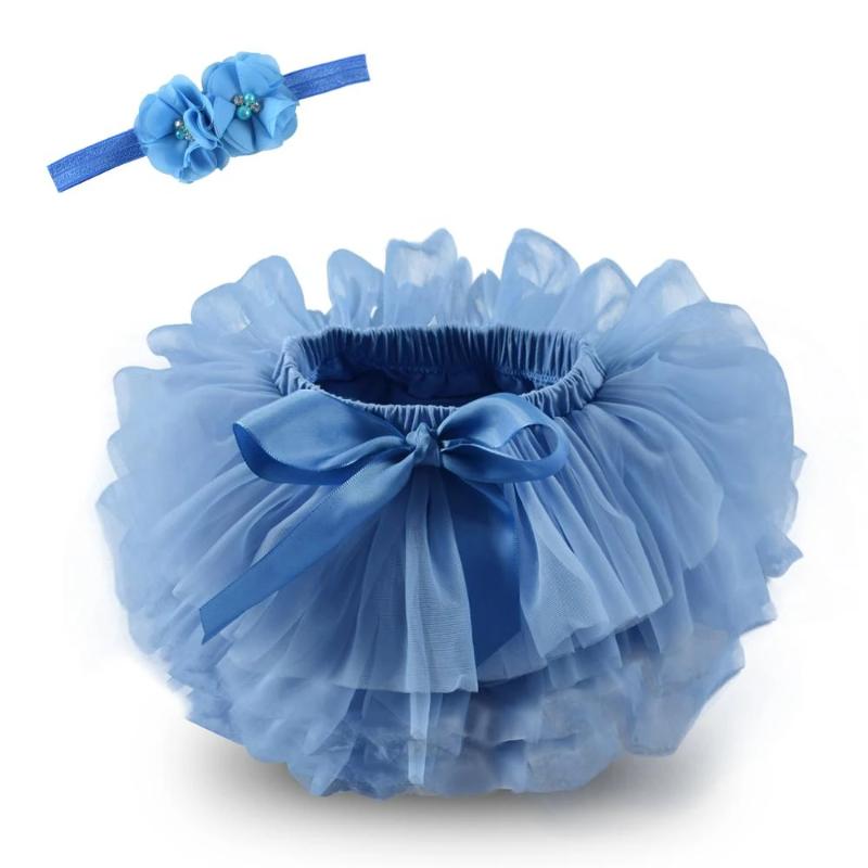 Saia Tule Mundo Encantado© Coleção Mini Princesa - Azul